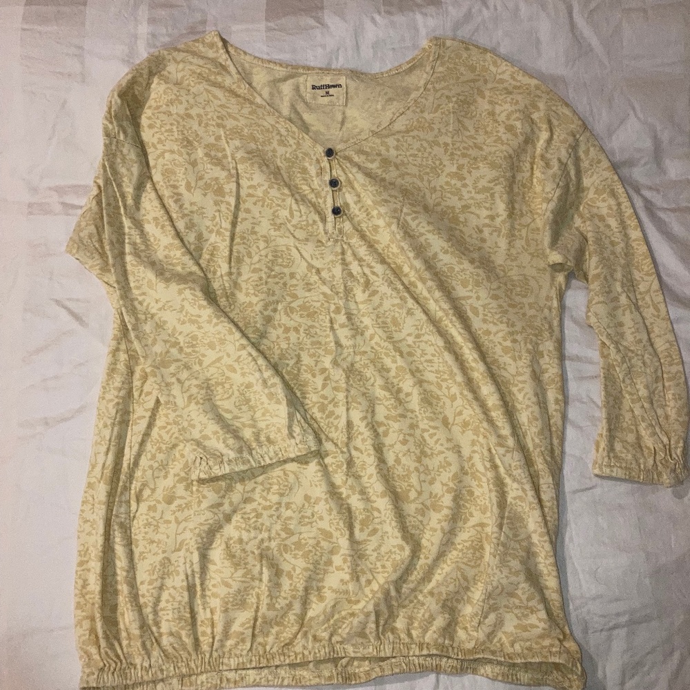 Ruff Hewn Yellow Women's Top - Size M
